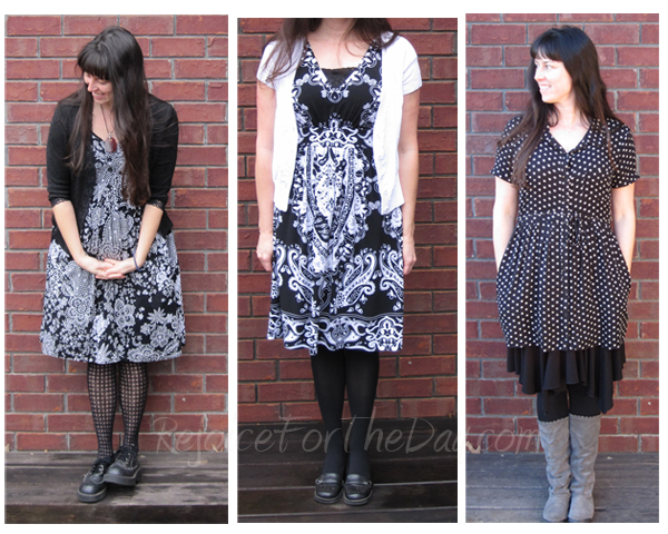 black and white dresses