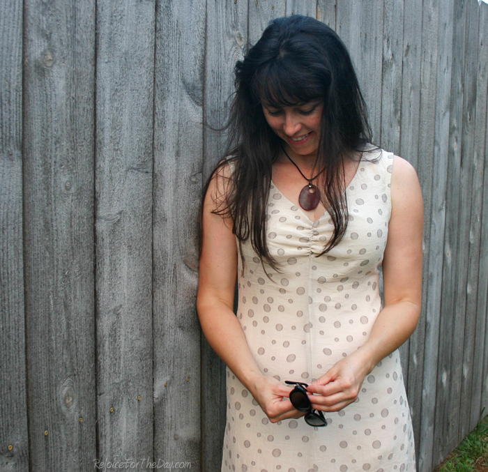 simple polka dotted dress