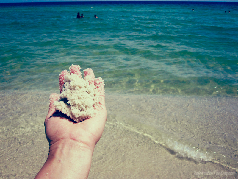 A handful of sand (edit)