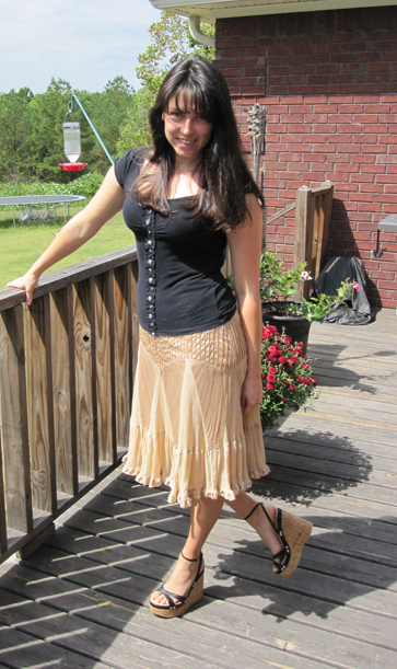 worn two years ago and it would seem with the same skirt