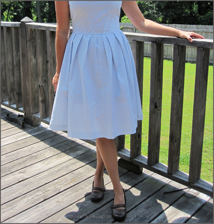 Simplicity 2444 pleated dress