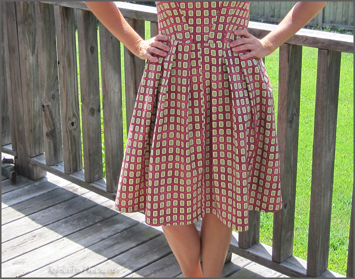 geometric printed dress