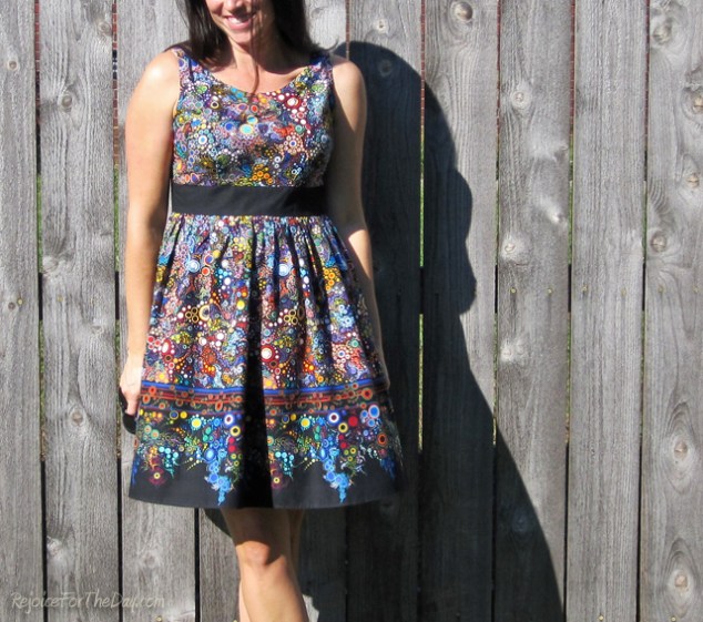 a modern retro dress