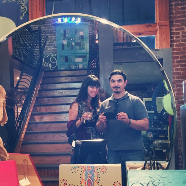 antique store browsing