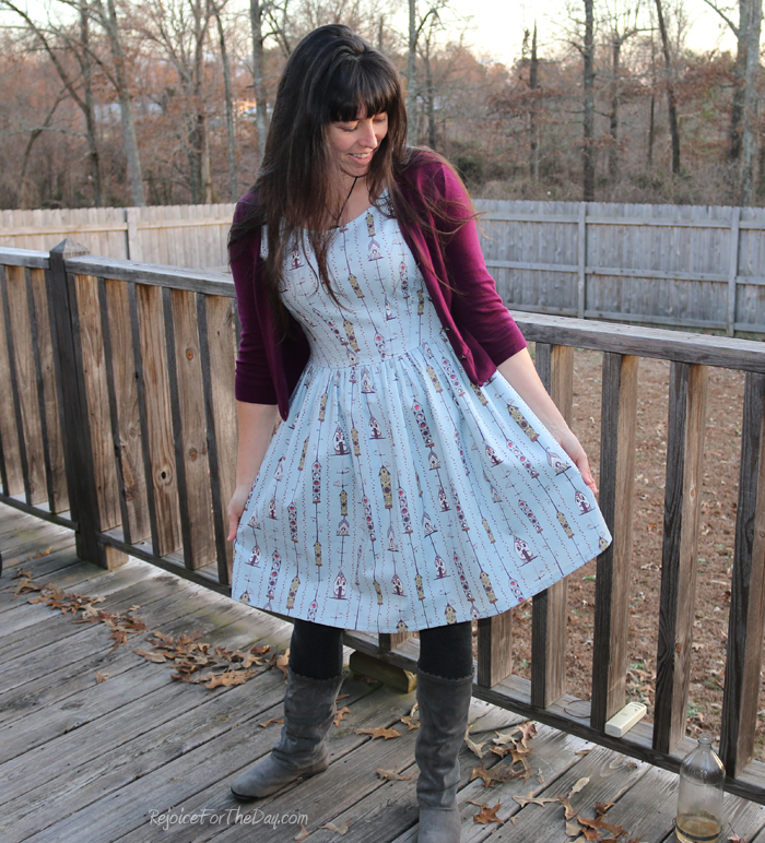 full skirted homemade dress