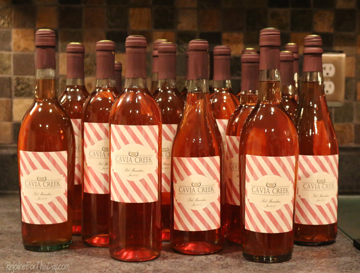 wine bottled
