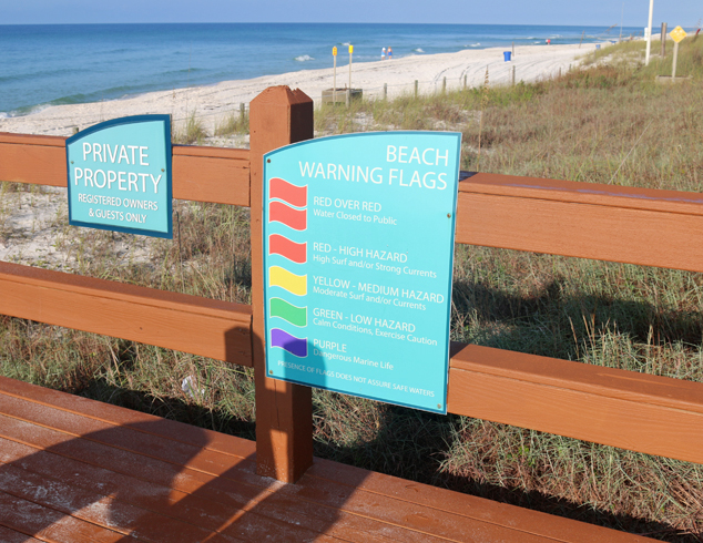 beach flags