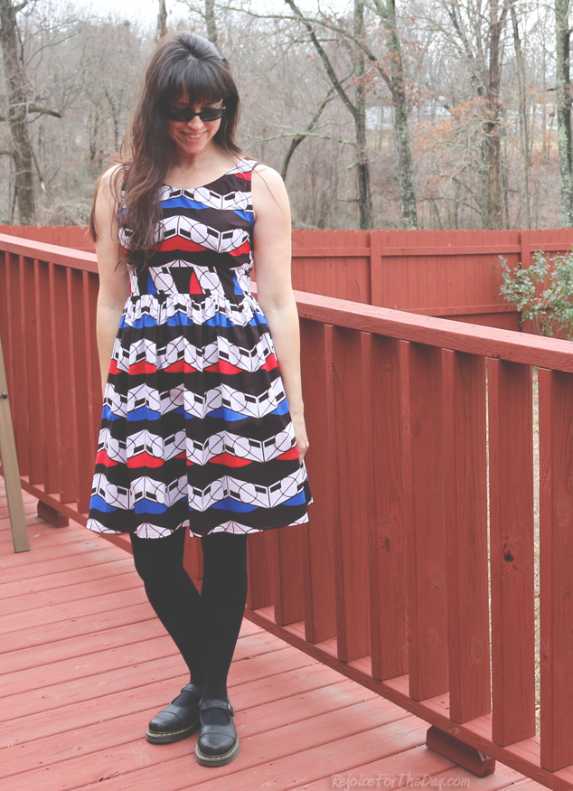 retro style dress pattern