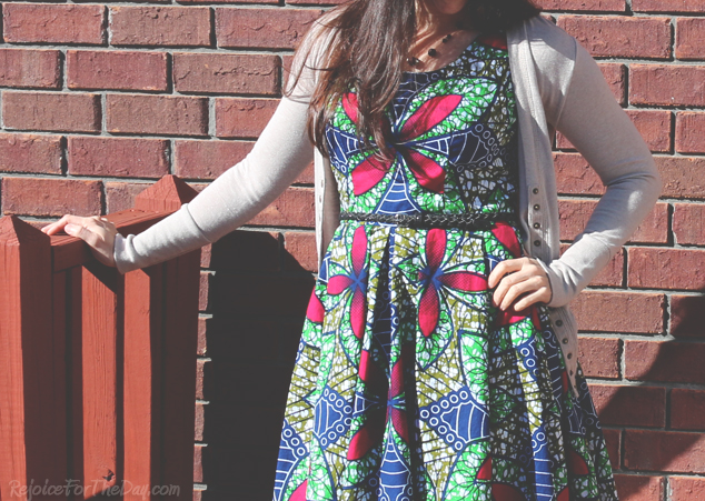 fit and flare homemade dress