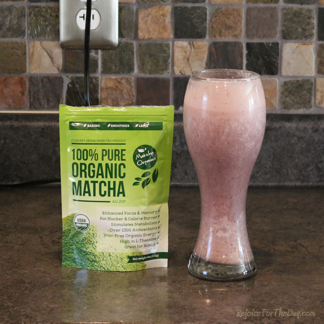 Matcha Organics smoothie