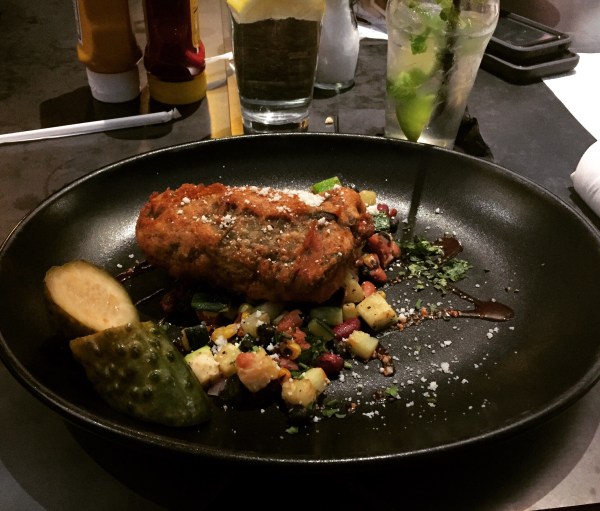 Mac n cheese Chile Relleno, - yum!