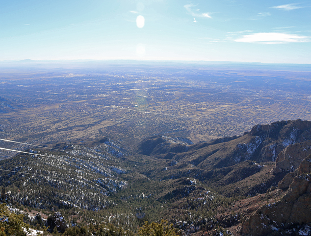 overlooking Albuquerque