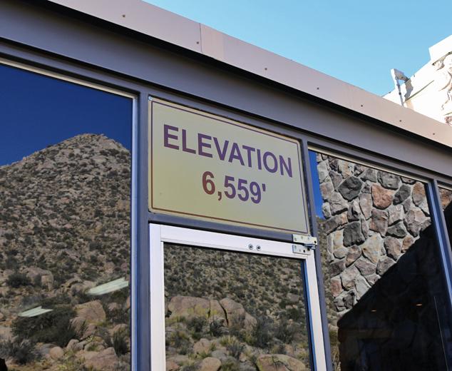 sandia base elevation