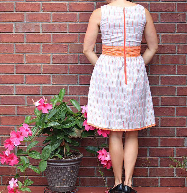 exposed zipper dress